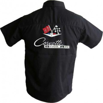 Preview: Hemden bedruckt günstig online bestellen Damen und Herren Corvette Stingray
