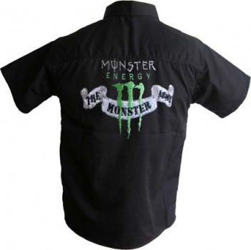 Preview: Hemden bedruckt günstig online bestellen Damen und Herren monster energy